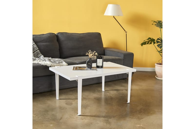 Soffbord Neda 90x60 cm Vit - Hanah Home - Möbler - Bord & matgrupp - Soffbord