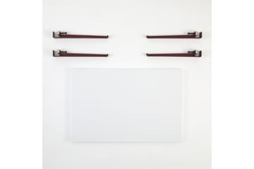 Soffbord Neda 90x60 cm Vit/Röd - Hanah Home - Möbler - Bord & matgrupp - Soffbord