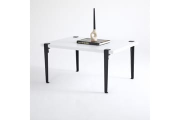 Soffbord Neda 90x60 cm Vit/Svart - Hanah Home - Möbler - Bord & matgrupp - Soffbord
