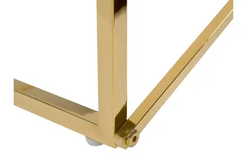 Nod Soffbord 100 cm Marmormönster - Vit/Guld - Möbler - Bord & matgrupp - Soffbord