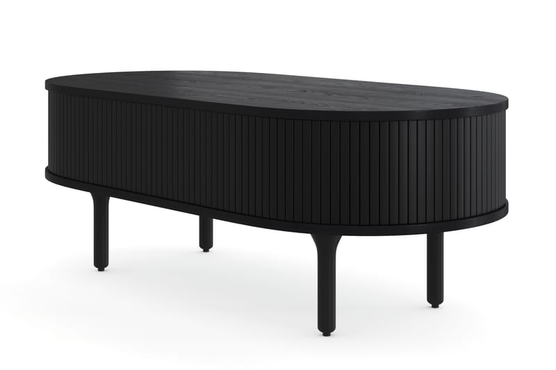 Noira Ovalt Soffbord 118 cm med Förvaring Låda - Svart - Möbler - Bord & matgrupp - Soffbord