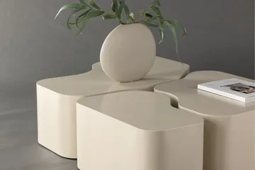 Nordland 92x74 cm Rektangulärt Soffbord i Trä - Beige - Möbler - Bord & matgrupp - Soffbord