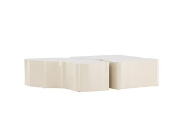 Nordland 92x74 cm Rektangulärt Soffbord i Trä - Beige - Möbler - Bord & matgrupp - Soffbord