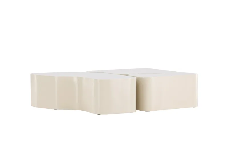 Nordland 92x74 cm Rektangulärt Soffbord i Trä - Beige - Möbler - Bord & matgrupp - Soffbord