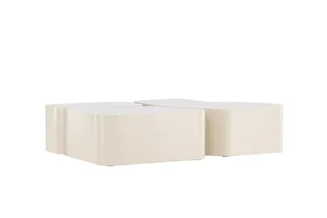 Nordland 92x74 cm Rektangulärt Soffbord i Trä - Beige - Möbler - Bord & matgrupp - Soffbord