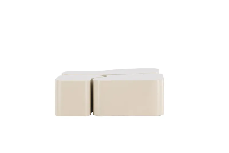Nordland 92x74 cm Rektangulärt Soffbord i Trä - Beige - Möbler - Bord & matgrupp - Soffbord