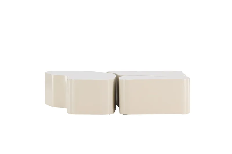 Nordland 92x74 cm Rektangulärt Soffbord i Trä - Beige - Möbler - Bord & matgrupp - Soffbord