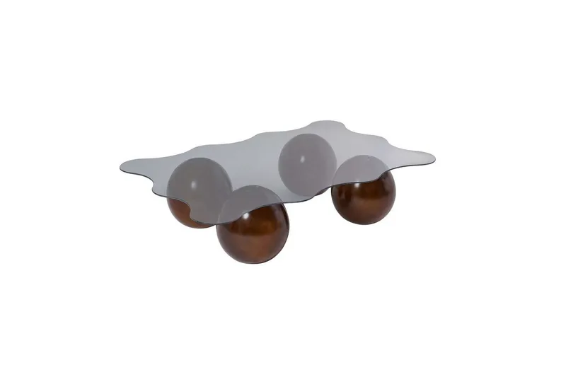 Soffbord Nordure Elinville Soffbord 120 cm Brun