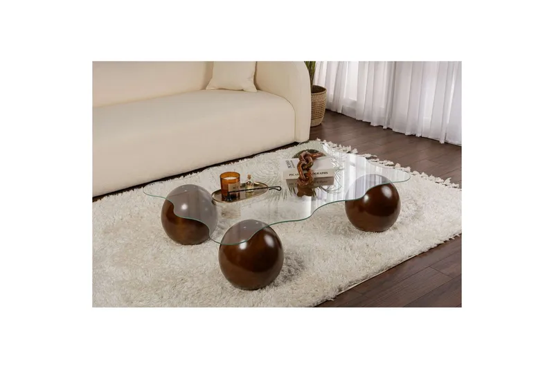 Soffbord Nordure Elinville Soffbord 120 cm Ljusbrun - Möbler - Bord & matgrupp - Soffbord