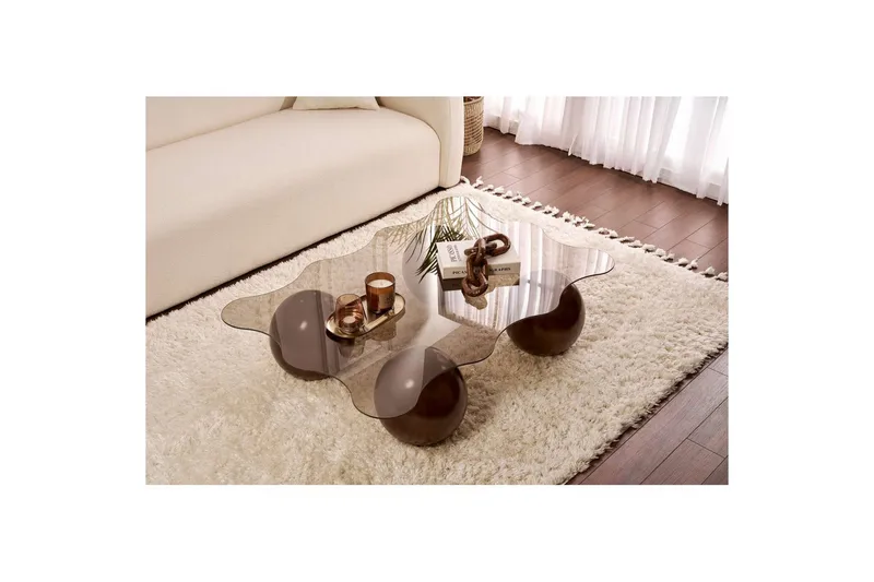 Soffbord Nordure Elinville Soffbord 120 cm Mörkbrun - Möbler - Bord & matgrupp - Soffbord