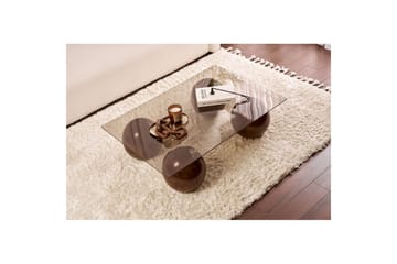 Soffbord Nordure Koushik Soffbord 110 cm Sand, Chocolate Brown - Möbler - Bord & matgrupp - Soffbord