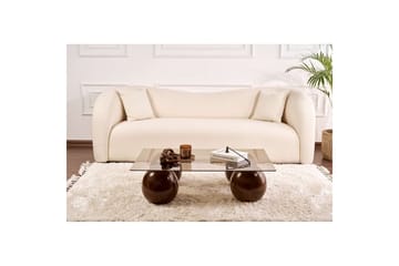Soffbord Nordure Koushik Soffbord 110 cm Sand, Chocolate Brown - Möbler - Bord & matgrupp - Soffbord
