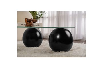 Soffbord Nordure Soffbord Elinville svart / transparent Svart,Vit - Möbler - Bord & matgrupp - Soffbord