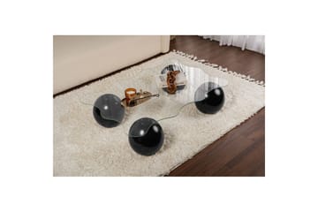 Soffbord Nordure Soffbord Elinville svart / transparent Svart,Vit - Möbler - Bord & matgrupp - Soffbord