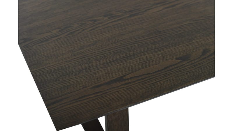 Soffbord Norvik 140 cm - Brunlackad ekfaner med vitpigmenterad finish - Möbler - Bord & matgrupp - Soffbord