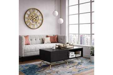 Nova Soffbord 122 cm med Förvaring Svart - CosmoLiving - Möbler - Bord & matgrupp - Soffbord - Soffbord med förvaring