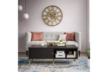 Nova Soffbord 122 cm med Förvaring Svart - CosmoLiving - Möbler - Bord & matgrupp - Soffbord