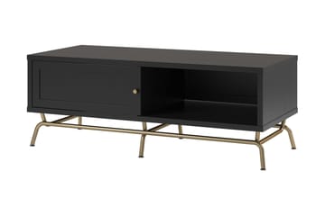 Nova Soffbord 122 cm med Förvaring Svart - Möbler - Bord & matgrupp - Soffbord - Soffbord med förvaring