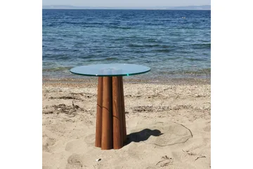 Soffbord Novera Valnöt / Transparent - Valnöt / Transparent - Möbler - Bord & matgrupp - Soffbord