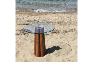 Soffbord Novera Valnöt / Transparent - Valnöt / Transparent - Möbler - Bord & matgrupp - Soffbord