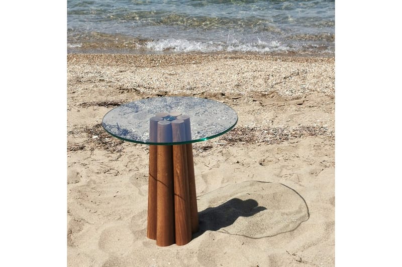 Soffbord Novera Valnöt / Transparent - Valnöt / Transparent - Möbler - Bord & matgrupp - Soffbord