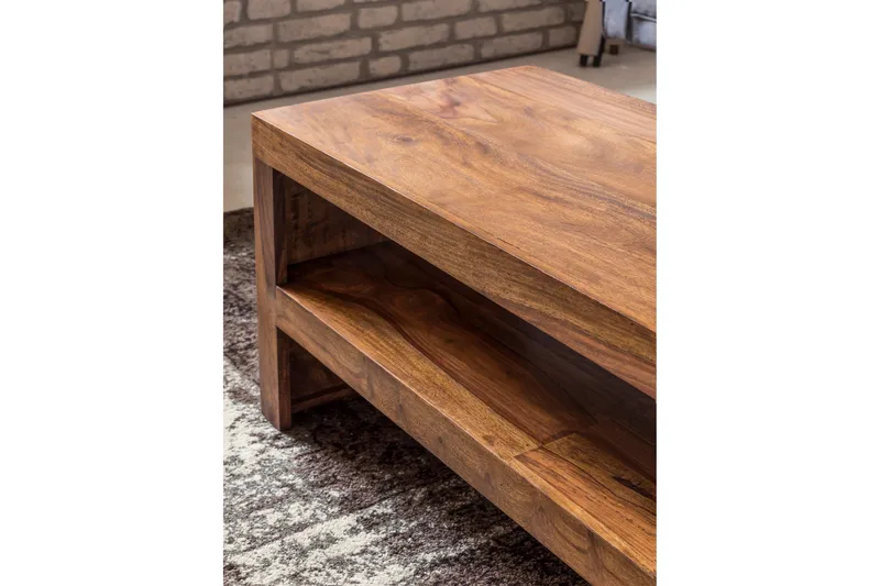 Onks Soffbord 110 cm med Förvaring Hylla - Massivt trä - Möbler - Bord & matgrupp - Soffbord