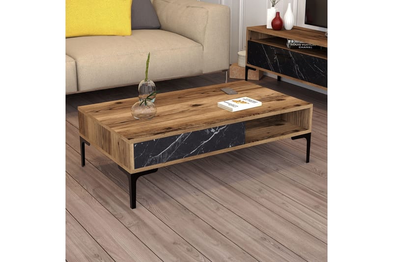 Opperin Soffbord 105x32,6x105 cm - Brun - Möbler - Bord & matgrupp - Soffbord