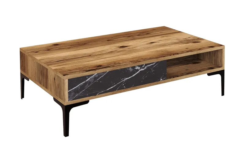 Opperin Soffbord 105x32,6x105 cm, Brun