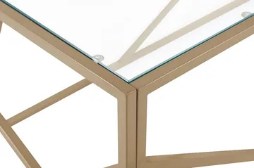 Orland Soffbord 100 cm - Glas/Guld - Möbler - Bord & matgrupp - Soffbord