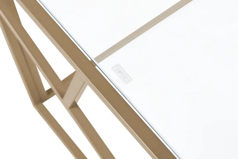 Orland Soffbord 100 cm - Glas/Guld - Möbler - Bord & matgrupp - Soffbord