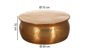 Osagie Soffbord 75 cm Runt - Koppar - Möbler - Bord & matgrupp - Soffbord
