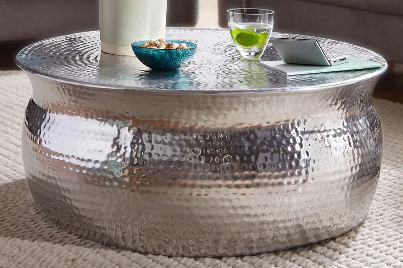 Osagie Soffbord 75 cm Runt - Silver - Möbler - Bord & matgrupp - Soffbord