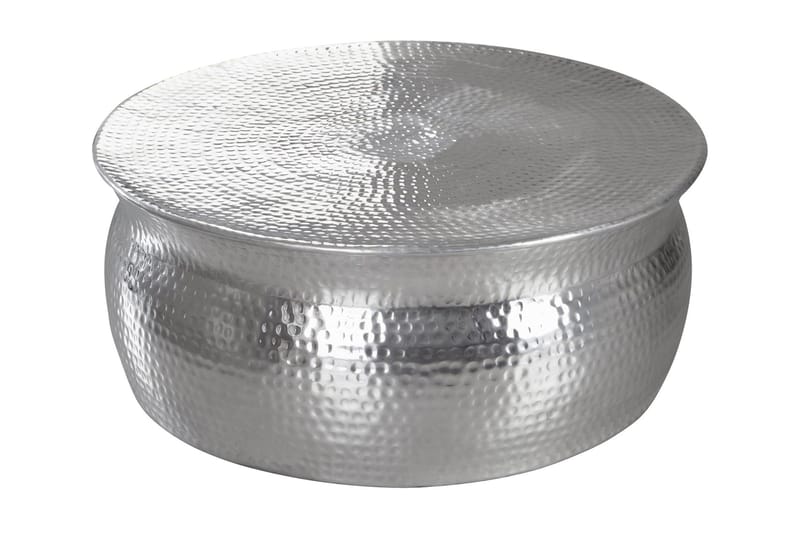 Osagie Soffbord 75 cm Runt, Silver