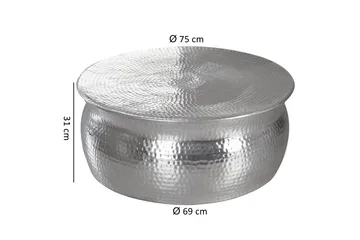 Osagie Soffbord 75 cm Runt - Silver - Möbler - Bord & matgrupp - Soffbord