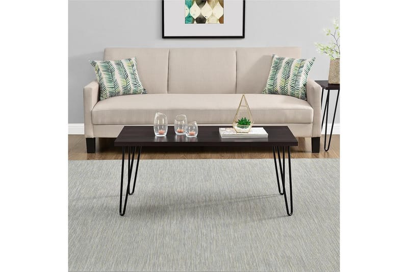 Owen Soffbord 107 cm Espresso/Svart - Dorel Home - Möbler - Bord & matgrupp - Soffbord