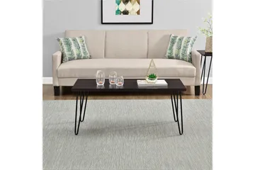 Owen Soffbord 107 cm Espresso/Svart - Dorel Home - Möbler - Bord & matgrupp - Soffbord