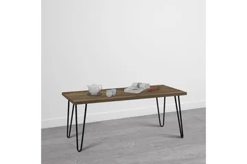 Owen Soffbord 107 cm Valnötsbrun/Svart - Dorel Home - Möbler - Bord & matgrupp - Soffbord