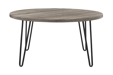 Owen Soffbord 90 cm Ovalt Runt Grå/Svart - Dorel Home - Möbler - Bord & matgrupp - Soffbord