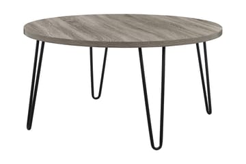 Owen Soffbord 90 cm Ovalt Runt Grå/Svart - Dorel Home - Möbler - Bord & matgrupp - Soffbord
