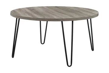 Owen Soffbord 90 cm Ovalt Runt Grå/Svart - Dorel Home - Möbler - Bord & matgrupp - Soffbord