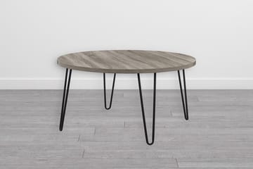 Owen Soffbord 90 cm Ovalt Runt Grå/Svart - Dorel Home - Möbler - Bord & matgrupp - Soffbord