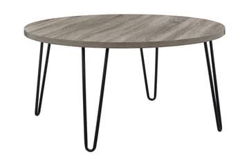 Owen Soffbord 90 cm Ovalt Runt Grå/Svart - Dorel Home - Möbler - Bord & matgrupp - Soffbord