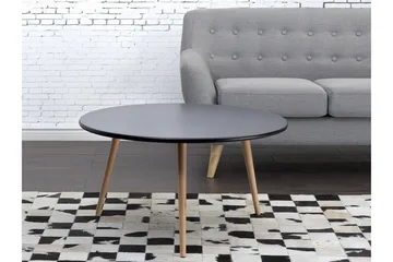 Pagliei Soffbord 80 cm Runt - Svart/Natur - Möbler - Bord & matgrupp - Soffbord