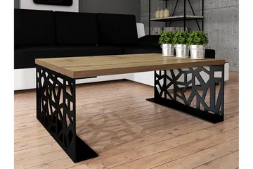 Palesia Soffbord 100 cm - Beige/Svart/Brun - Möbler - Bord & matgrupp - Soffbord