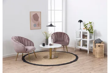 Palisades Soffbord 80 cm Rund - Vit - Möbler - Bord & matgrupp - Soffbord