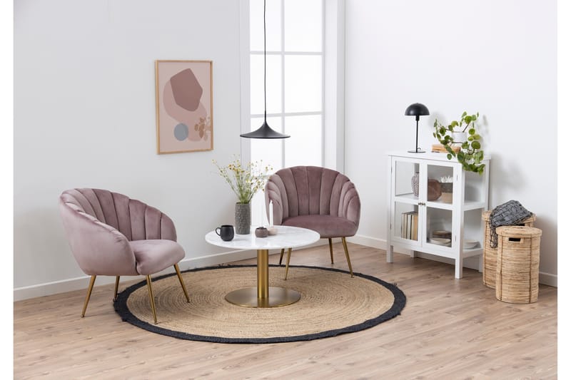 Palisades Soffbord 80 cm Rund - Vit - Möbler - Bord & matgrupp - Soffbord