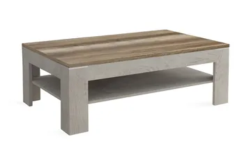 Perkhill Soffbord 120 cm med Förvaring Hylla - Brun/Grå - Möbler - Bord & matgrupp - Soffbord - Soffbord med förvaring