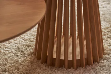 Peyra Soffbord  60 cm Runt Ek - Natur - Möbler - Bord & matgrupp - Soffbord