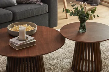 Peyra Soffbord 60 cm Runt - Valnöt - Möbler - Bord & matgrupp - Soffbord