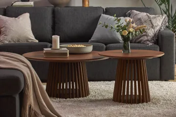 Peyra Soffbord 60 cm Runt - Valnöt - Möbler - Bord & matgrupp - Soffbord